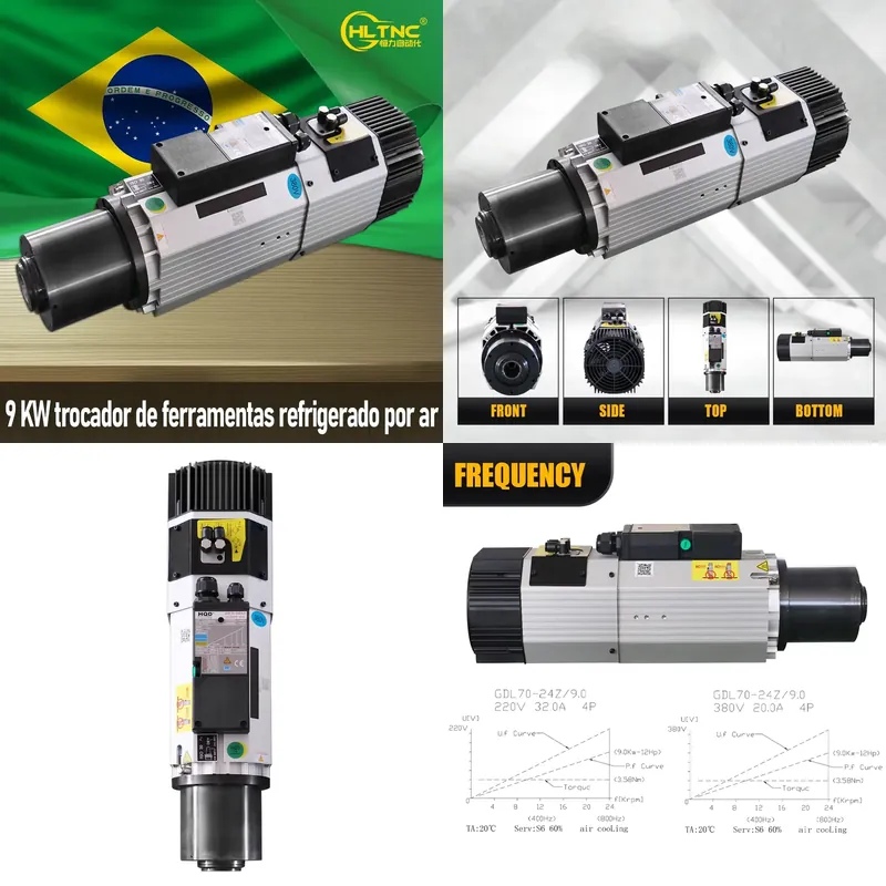 Cnc Spindle Motor - AP01 9KW ISO30 Air Cooled ATC