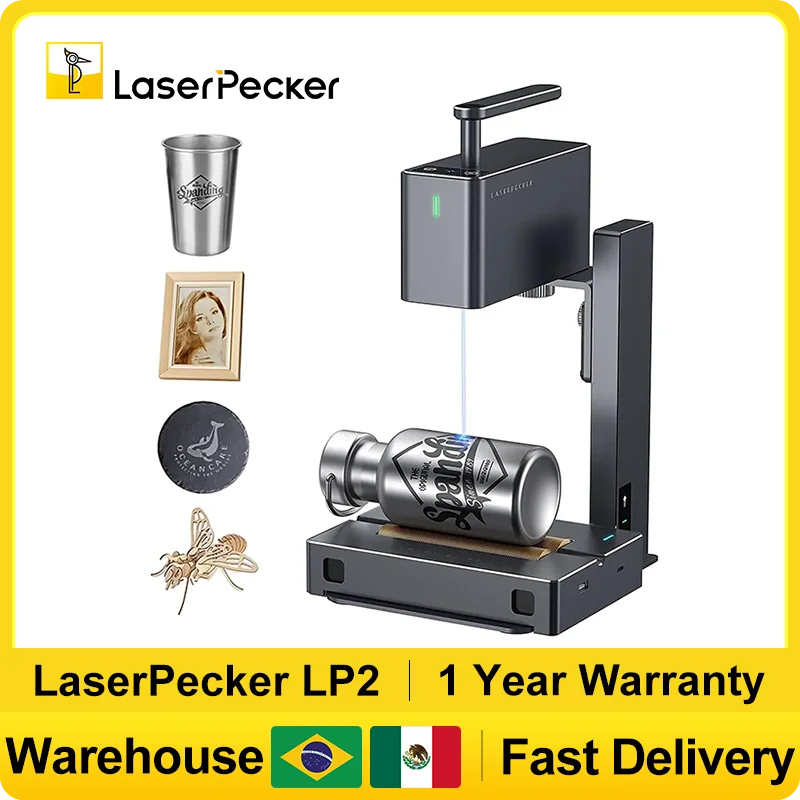 60W LASERPECK 2 Khắc Hàng Mới  - đánh giá và giá Industrial Laser Engraver